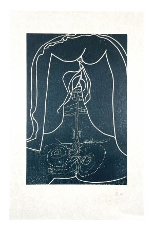 Gravure Sur Bois Müller - 13 FOIS ELLE ET MOI - BORNE