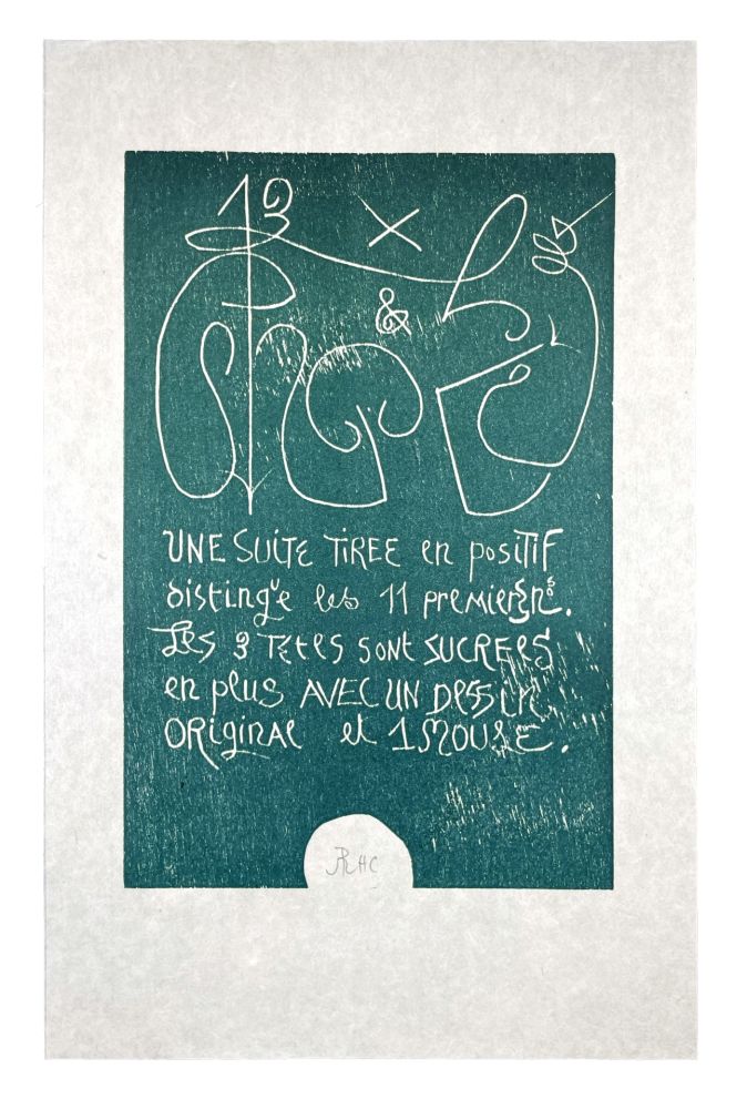 Gravure Sur Bois Müller - 13 FOIS ELLE ET MOI - COLOPHON I