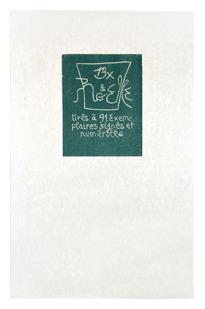 Gravure Sur Bois Müller - 13 FOIS ELLE ET MOI - COLOPHON II