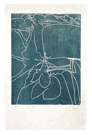 Gravure Sur Bois Müller - 13 FOIS ELLE ET MOI - LANGUE