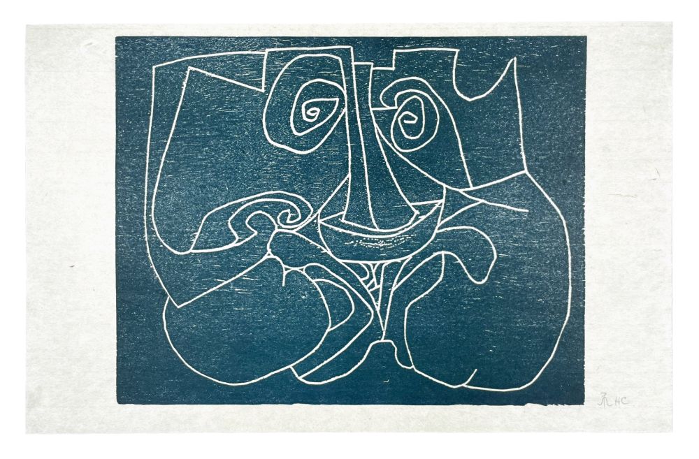 Gravure Sur Bois Müller - 13 FOIS ELLE ET MOI - MASQUE I