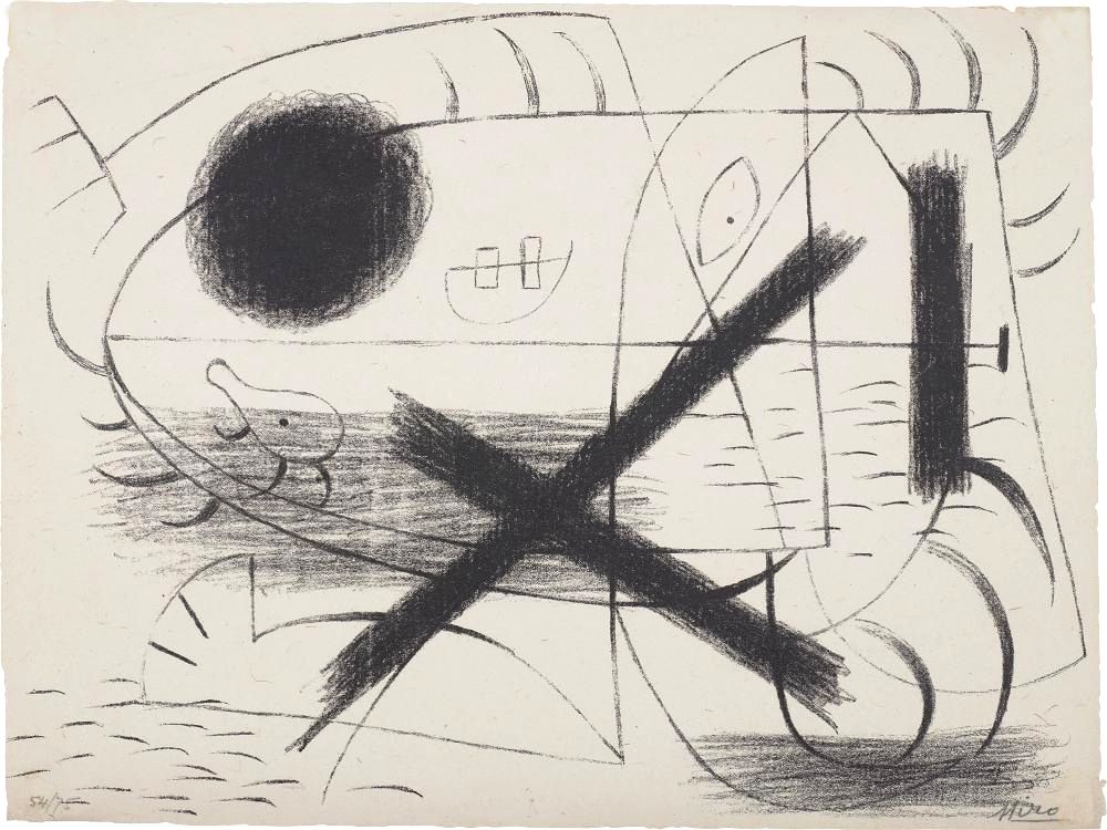 Lithographie Miró - 1 (First Lithographic piece ever known)