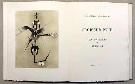 Livre Illustré Lam - A. Pieyre de Mandiargues. CROISEUR NOIR. Avec 6 eaux-fortes de Lam et suite signée complète (1972)