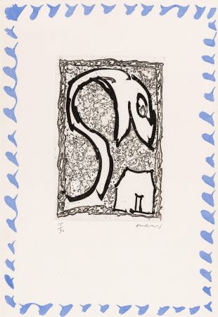 Eau-Forte Alechinsky - Abécédaire 'Monument tobacco' 03