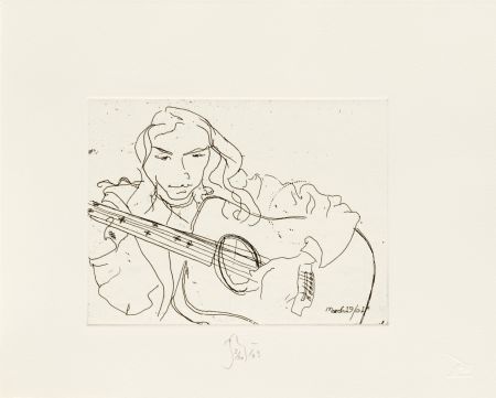 Gravure Flanagan - Annabelle and Guitar