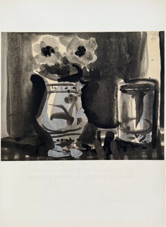 Lithographie Picasso - Anémones