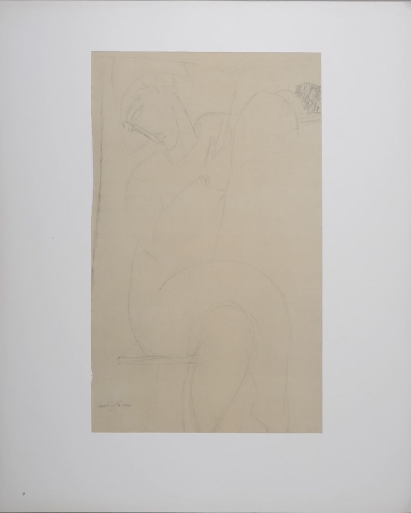 Lithographie Modigliani - Arlequin