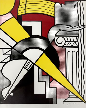 Lithographie Lichtenstein - Arrow and Column