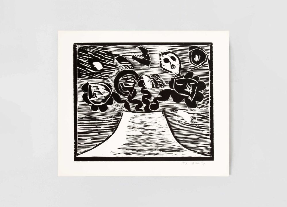 Gravure Sur Bois Alechinsky - Au fil du bois III