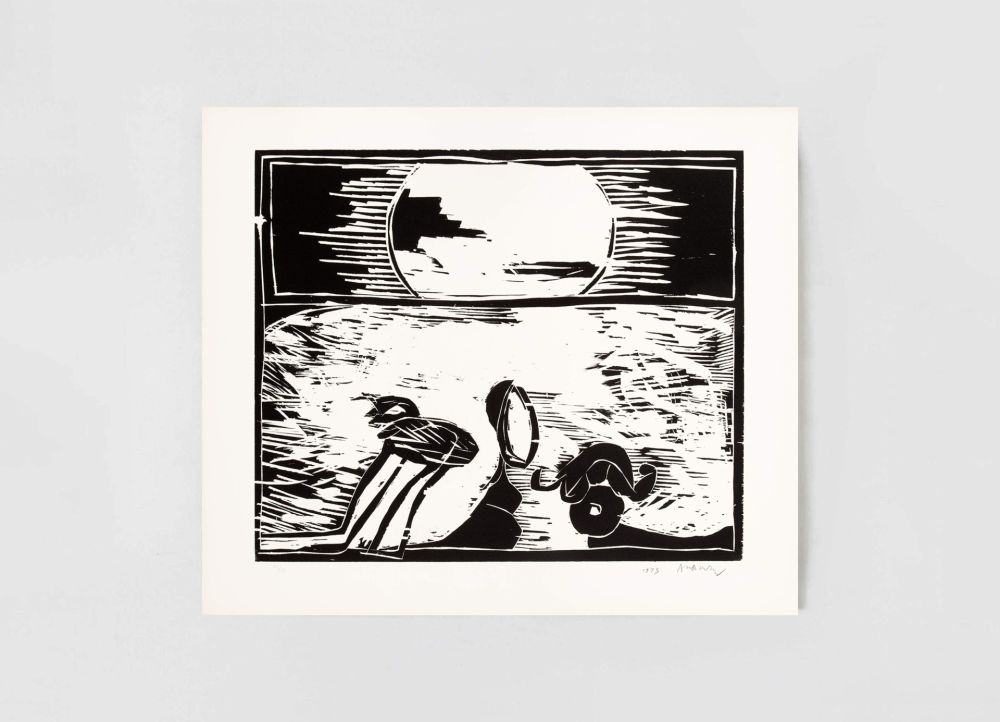 Gravure Sur Bois Alechinsky - Au fil du bois VI