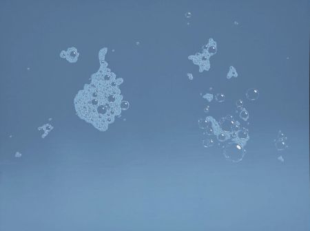 Sérigraphie Ruscha - Blue Suds