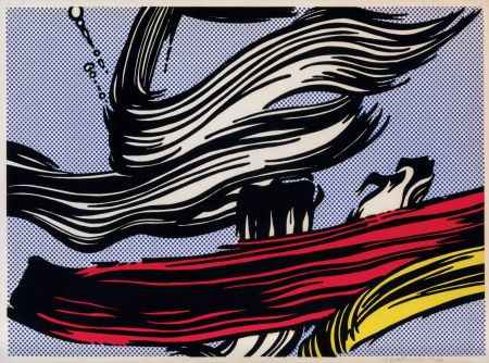Sérigraphie Lichtenstein - Brushstrokes