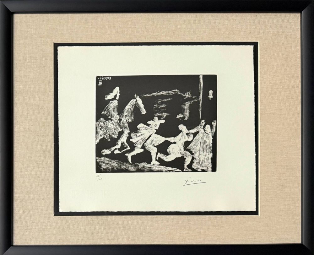 Eau-Forte Et Aquatinte Picasso - Cape and Sword: Pusuit II, from 347 Suite