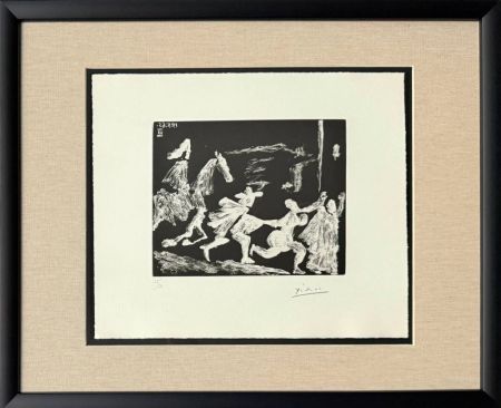Eau-Forte Et Aquatinte Picasso - Cape and Sword: Pusuit II, from 347 Suite