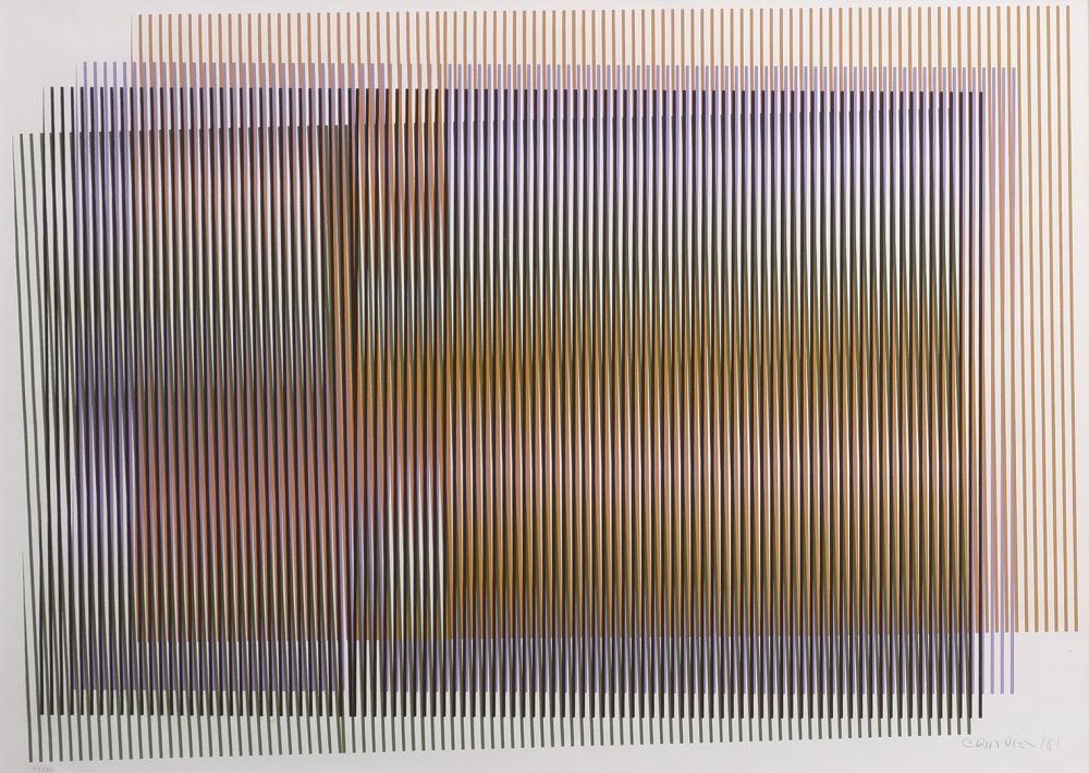 Sérigraphie Cruz-Diez - Carlos Cruz-Diez (1923–2019) - Kinetic Composition - Serigraphy on paper - 1981