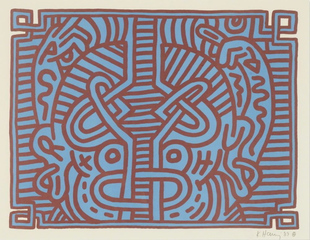 Multiple Haring - Chocolate Buddha (Plate 1)