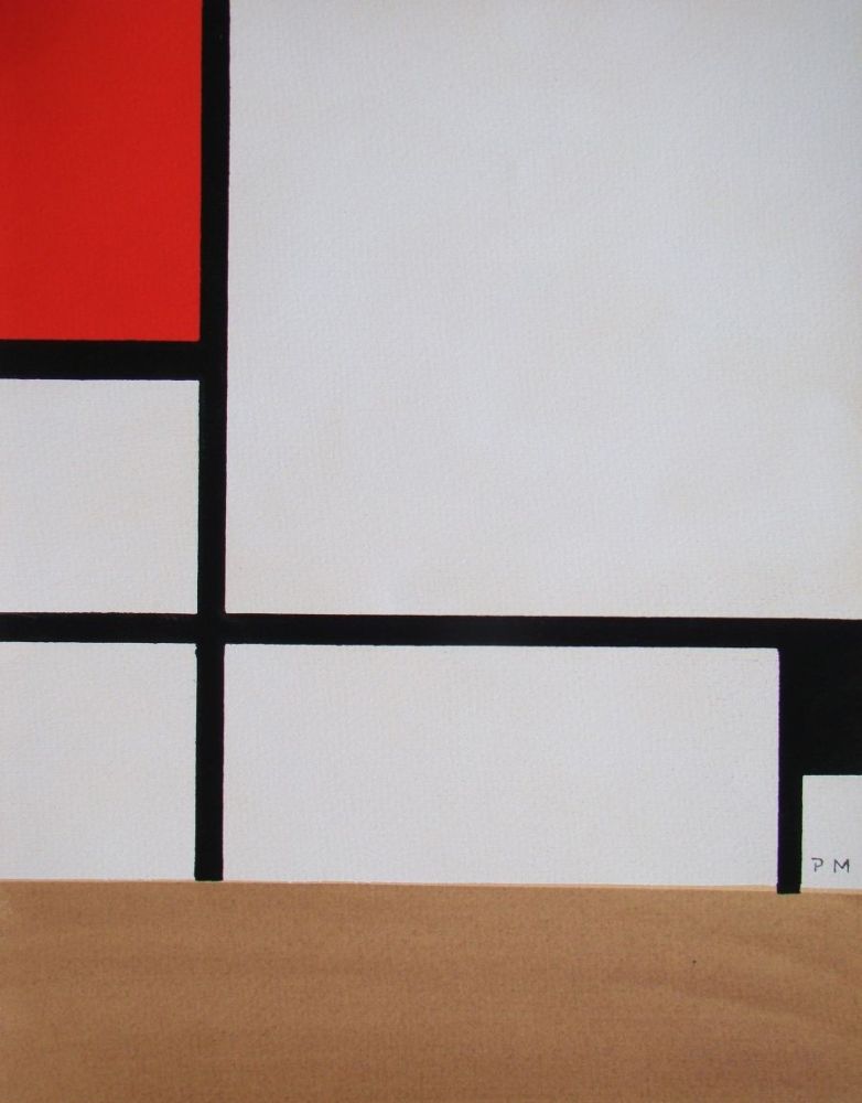 Pochoir Mondrian - Composition