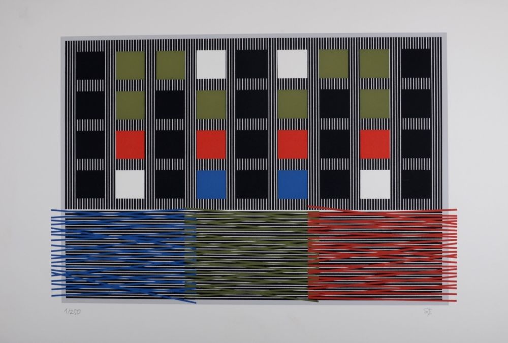 Sérigraphie Soto - Composition