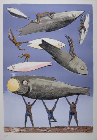 Lithographie Carybe - Composition