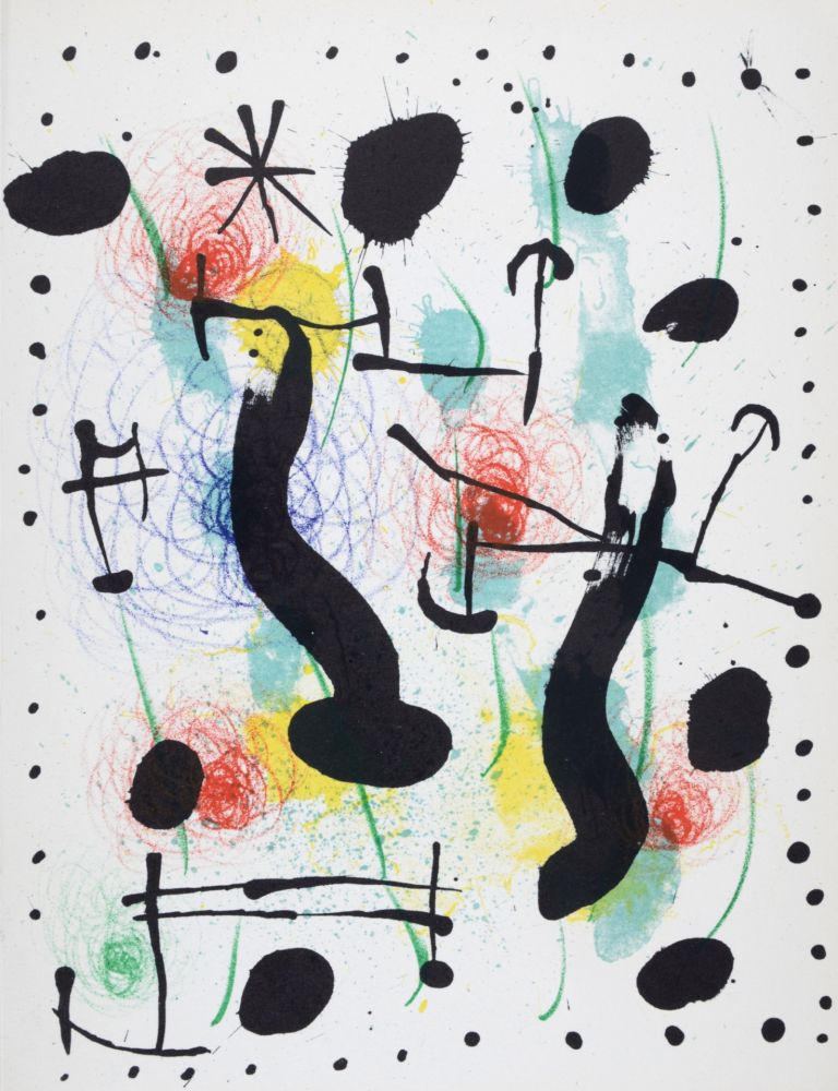 Lithographie Miró - Composition, 1966