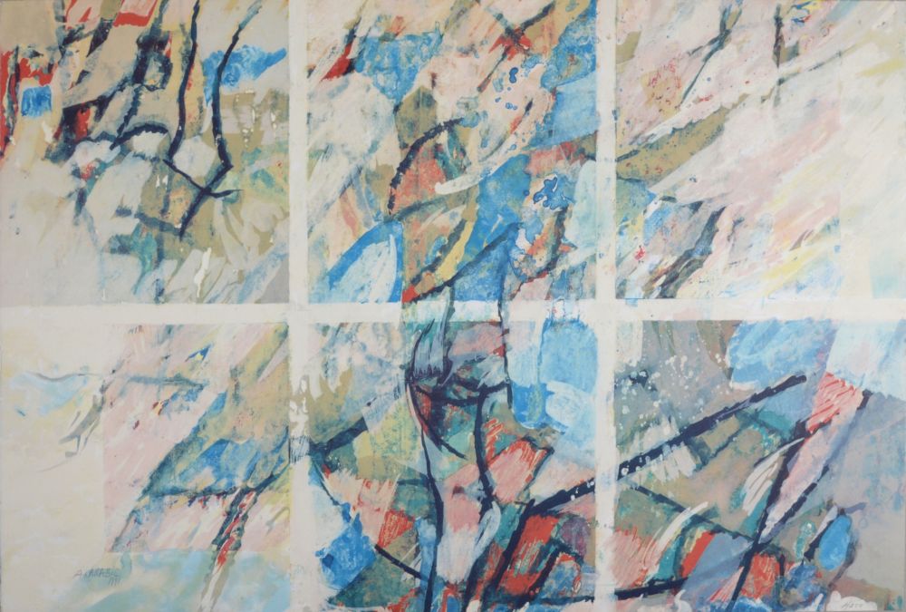 Lithographie Arabis - Composition abstraite