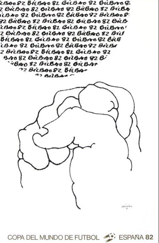 Lithographie Chillida - Coupe du Monde 82 - Espagne