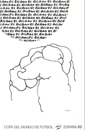 Lithographie Chillida - Coupe du Monde 82 - Espagne