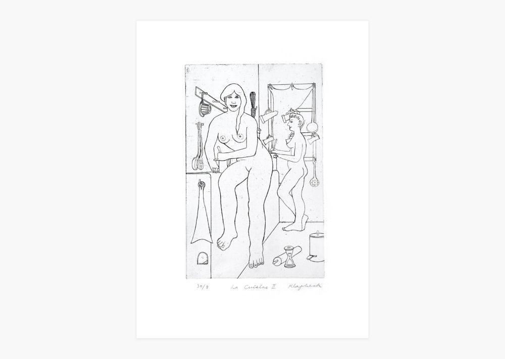 Gravure Klapheck - Cuisine II
