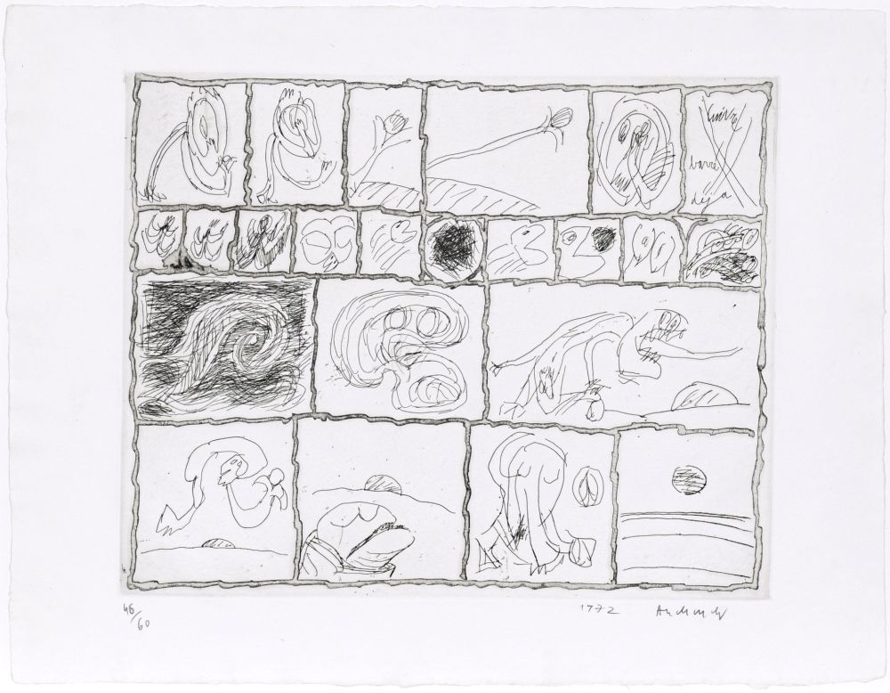 Eau-Forte Alechinsky - Cuivre barré déjà