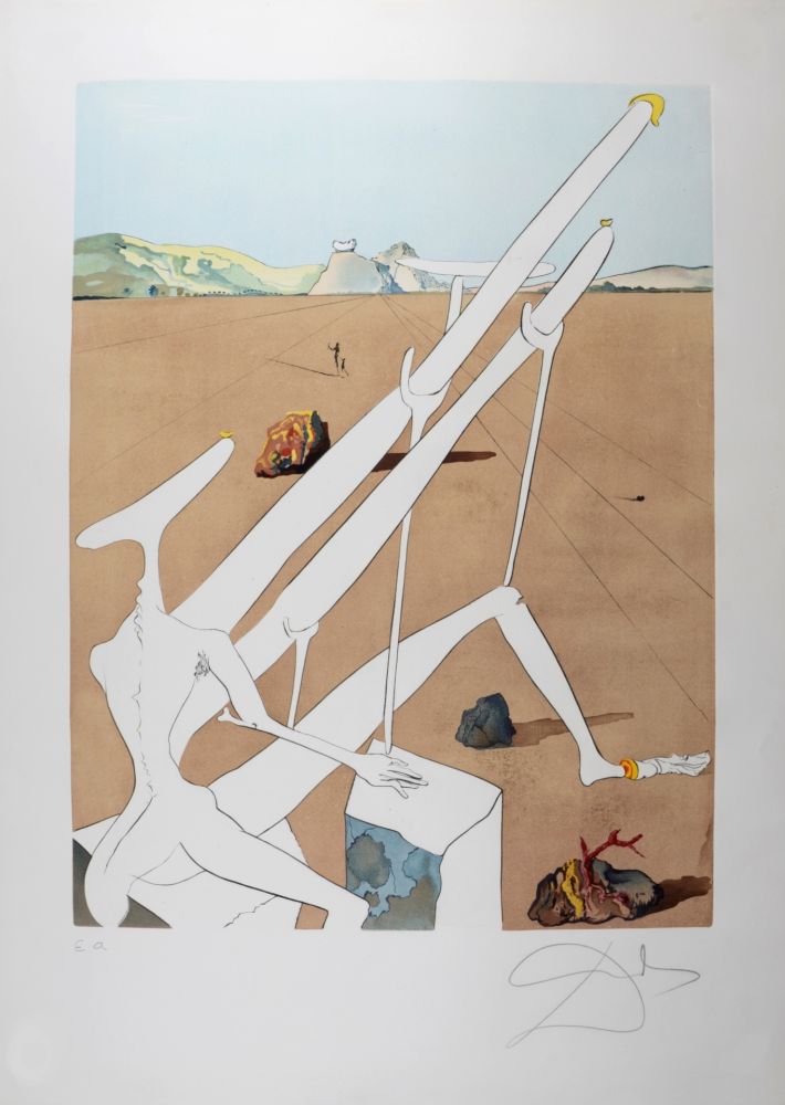 Pointe-Sèche Dali - Dali martien muni d'un double microscope holo-électronique