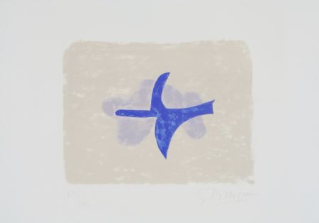 Lithographie Braque - Dans le ciel