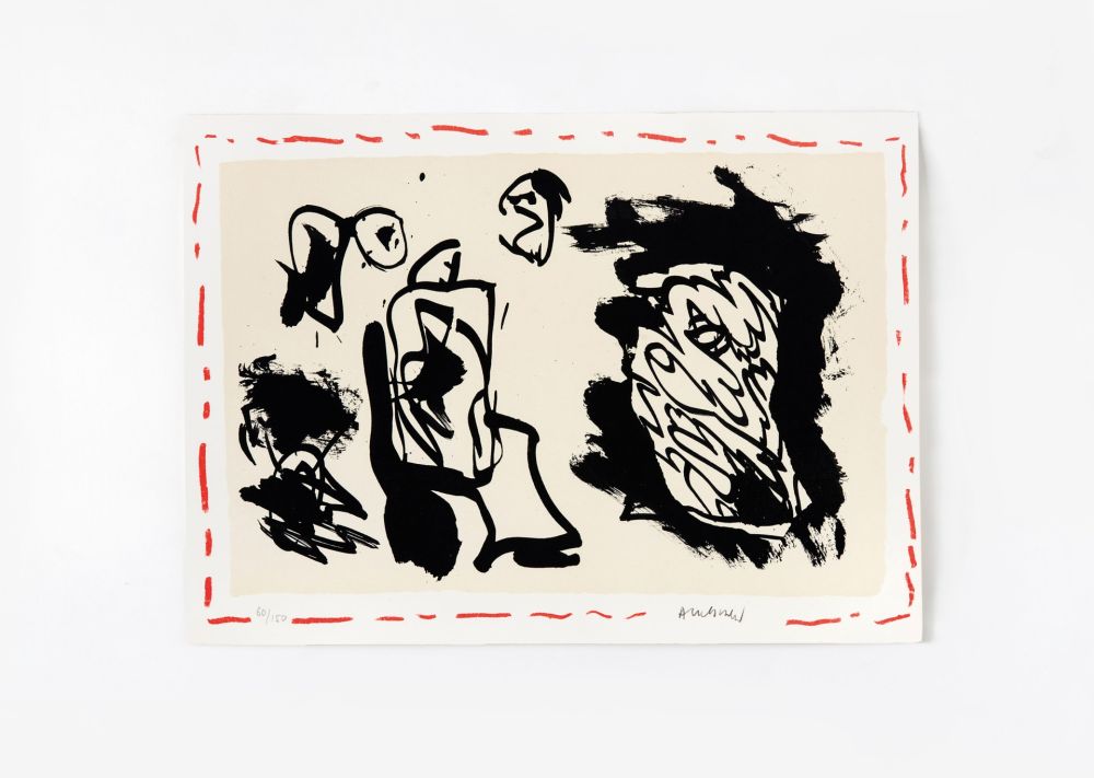 Lithographie Alechinsky - D'une venue