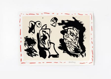 Lithographie Alechinsky - D'une venue