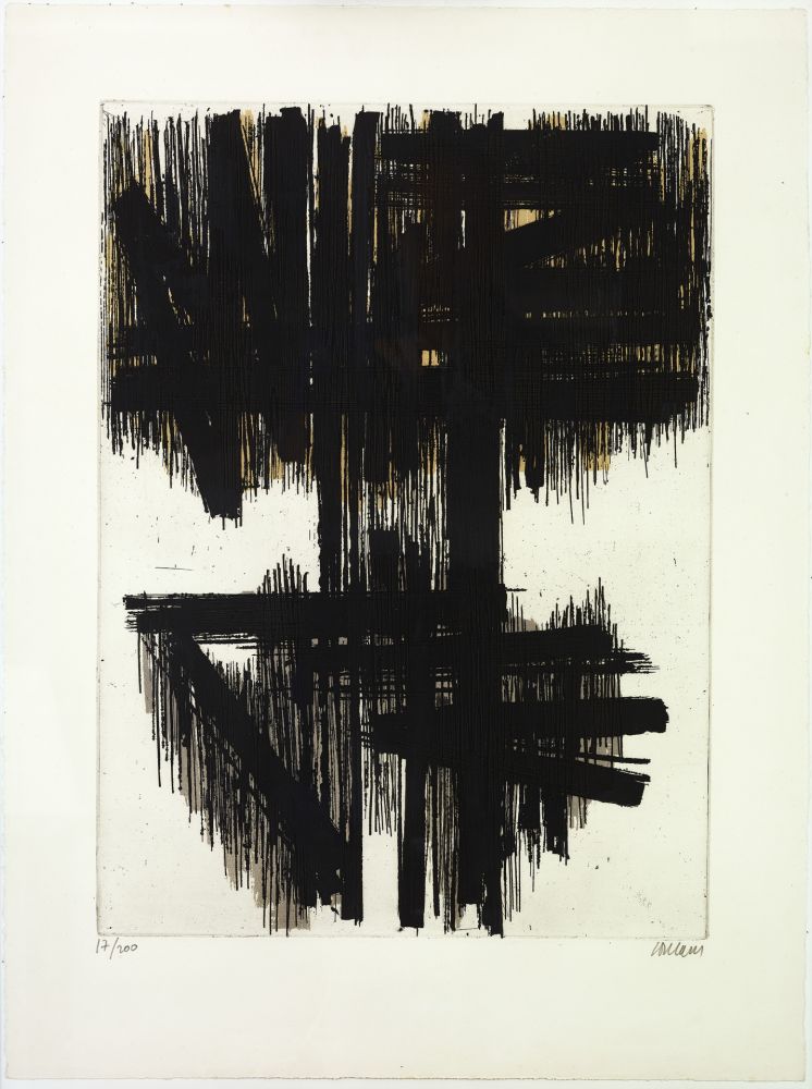 Eau-Forte Soulages - Eau forte VI