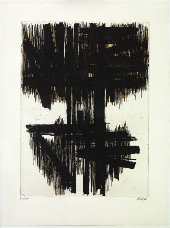 Eau-Forte Soulages - Eau forte VI