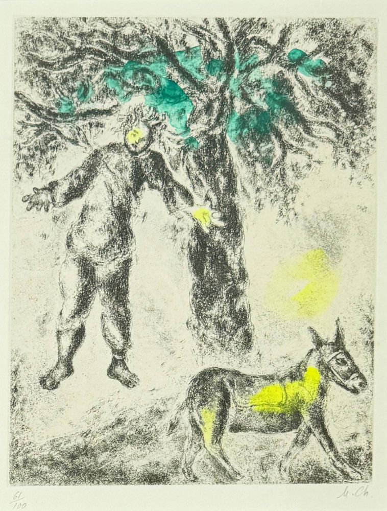 Eau-Forte Chagall - End of Absalom