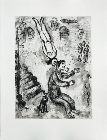Eau-Forte Chagall - Et sur la terre