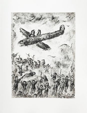 Eau-Forte Chagall - Et sur la terre
