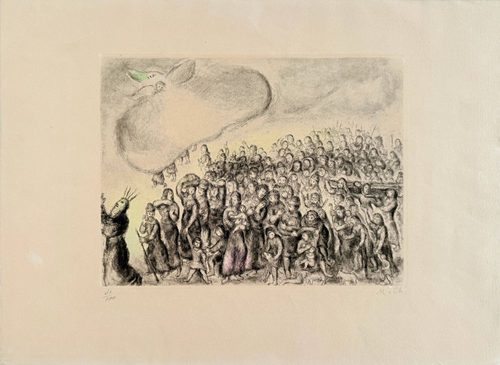 Eau-Forte Chagall - Exodus From Egypt