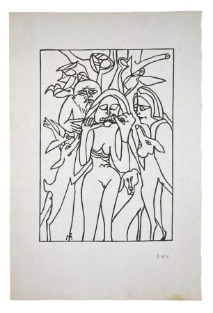 Gravure Sur Bois Müller - EYA (b)