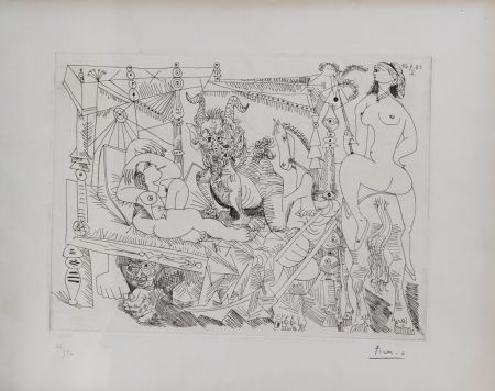 Eau-Forte Picasso - Fantasia, nello stile del 