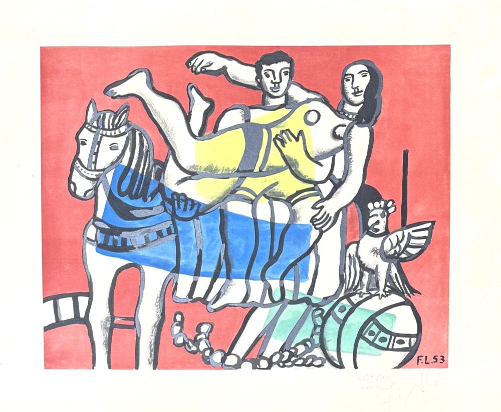 Lithographie Leger - Fernand Léger(1881–1955) - The parade - Lithograph on paper - 1953