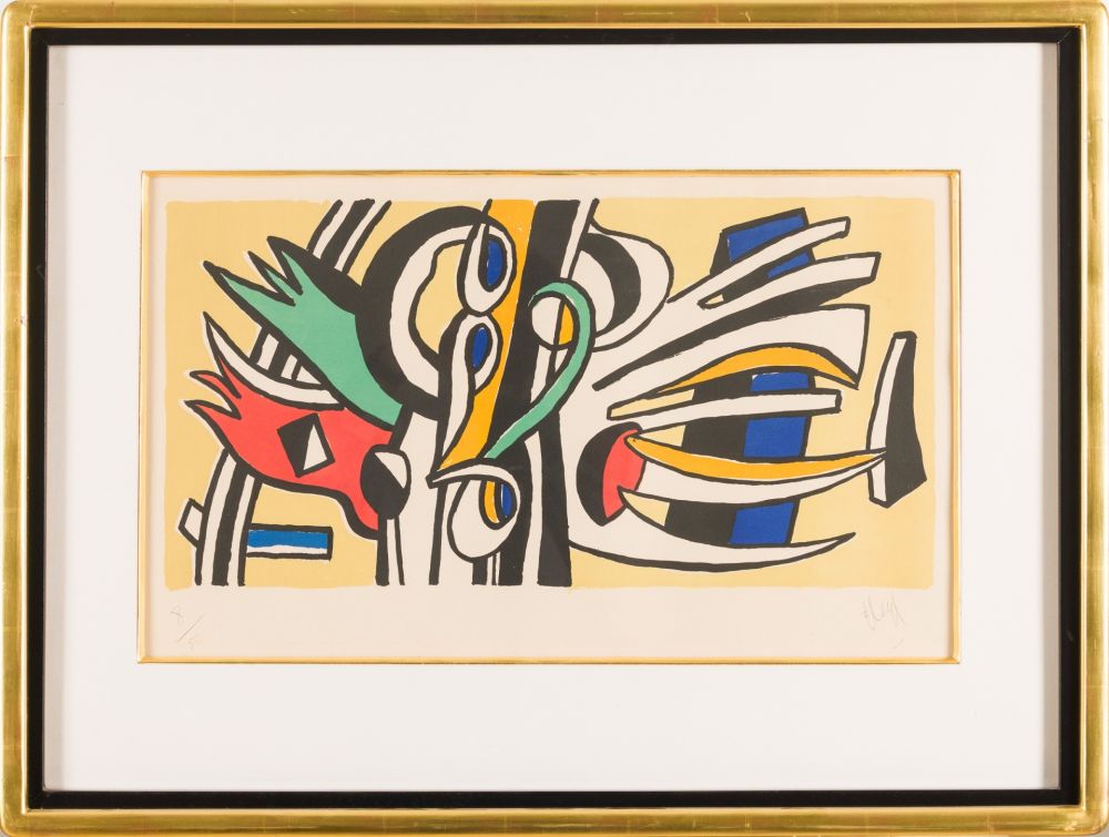 Lithographie Leger - Fernand Léger (1881–1955) - Composition murale - Lithograph on paper - 1951
