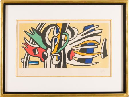 Lithographie Leger - Fernand Léger (1881–1955) - Composition murale - Lithograph on paper - 1951