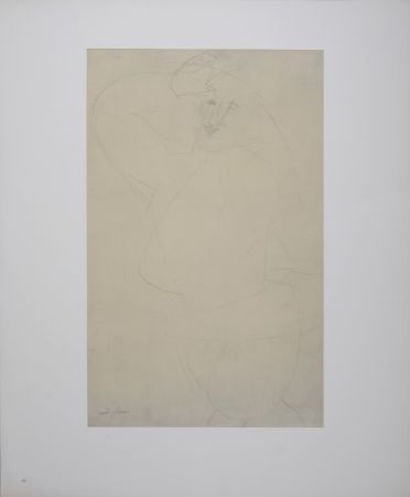 Lithographie Modigliani - Figure of Man Dancing