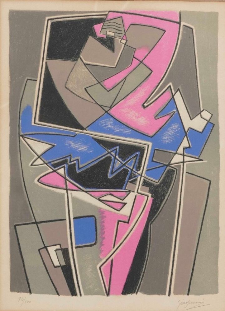 Lithographie Severini - Gino Severini (1883–1966) - Ballerine - Lithograph on paper - 1954