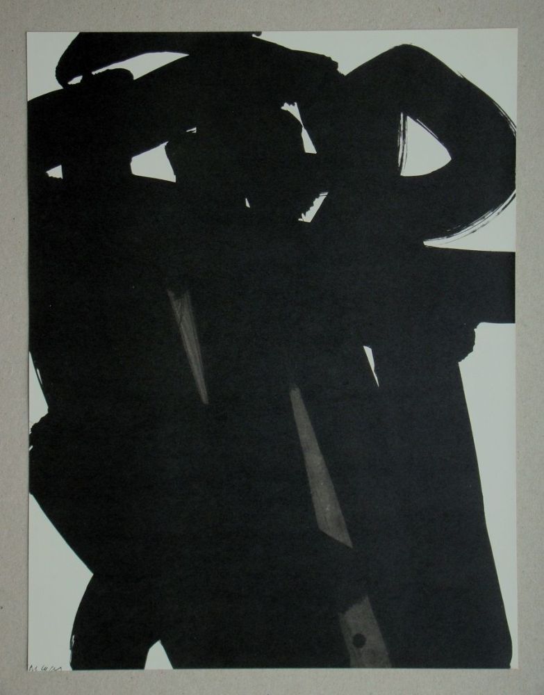 Lithographie Soulages (After) - Gouache, 1966