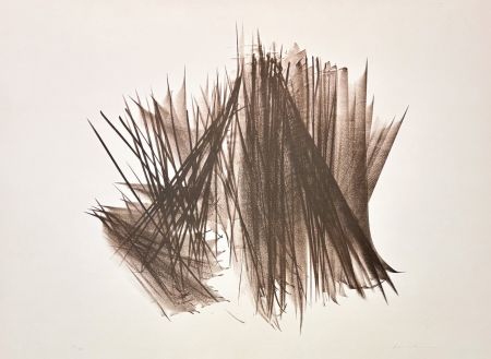Lithographie Hartung - Hans Hartung (1904–1989) – L 115 – Lithograph on BFK Rives vellum paper – 1964