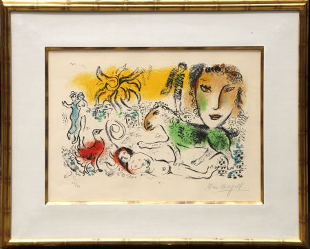 Lithographie Chagall - Homecoming (The Green Horse)