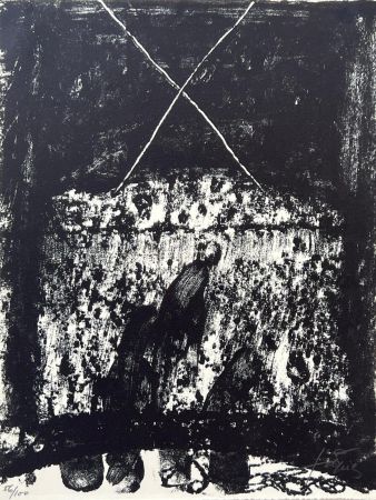 Lithographie Tàpies - Hommage à Hans Arp 